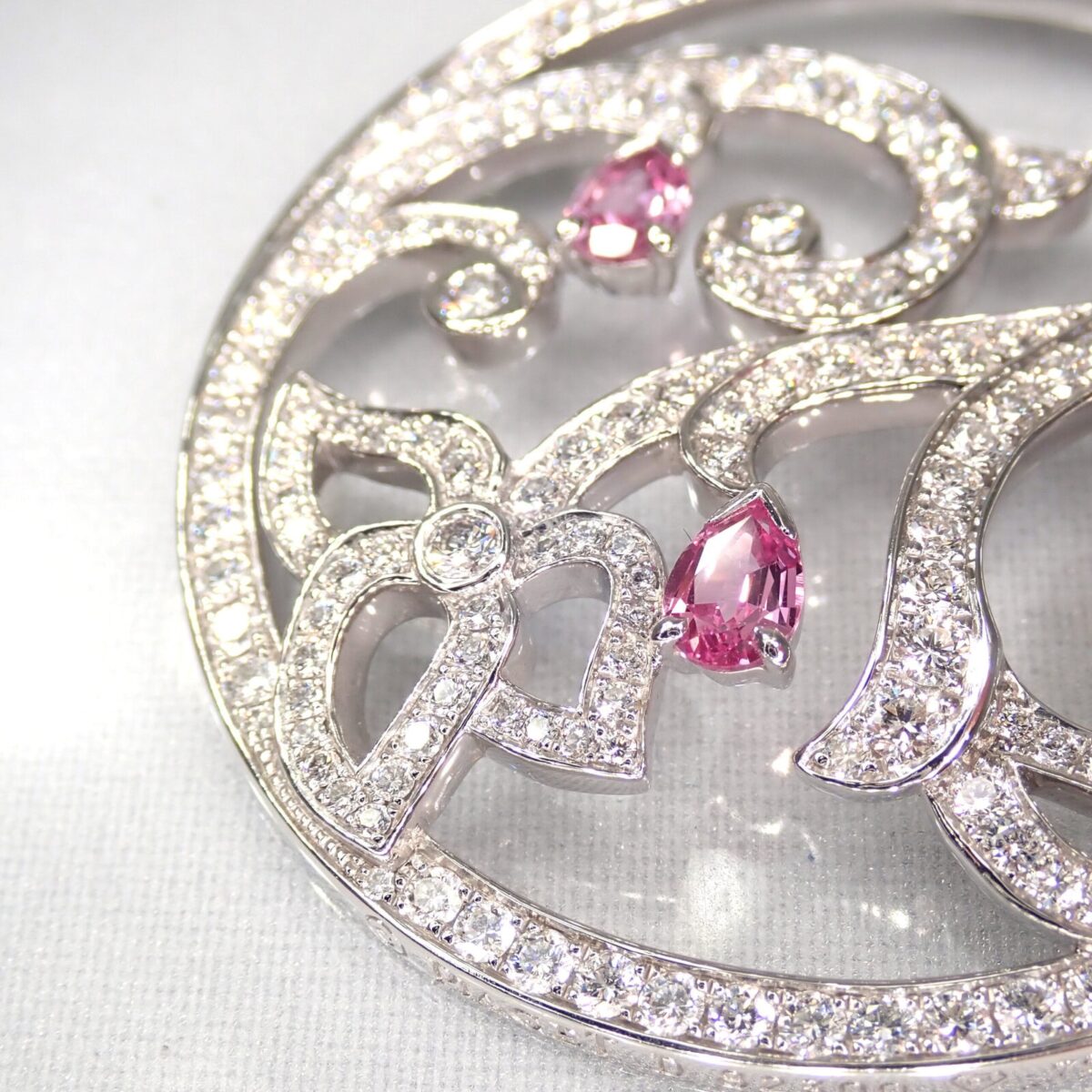 PIAGET ピアジェ ライムライト ダイヤモンド ピンクサファイア ネックレス