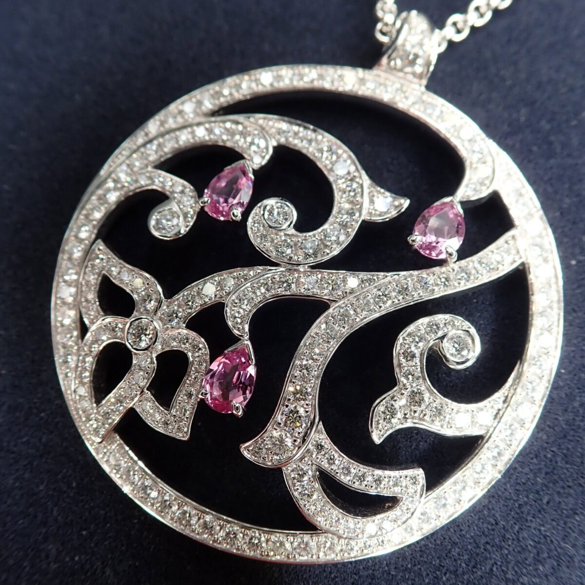 PIAGET ピアジェ ライムライト ダイヤモンド ピンクサファイア ネックレス