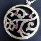 P1131511 PIAGET ピアジェ ライムライト ダイヤモンド ピンクサファイア ネックレス