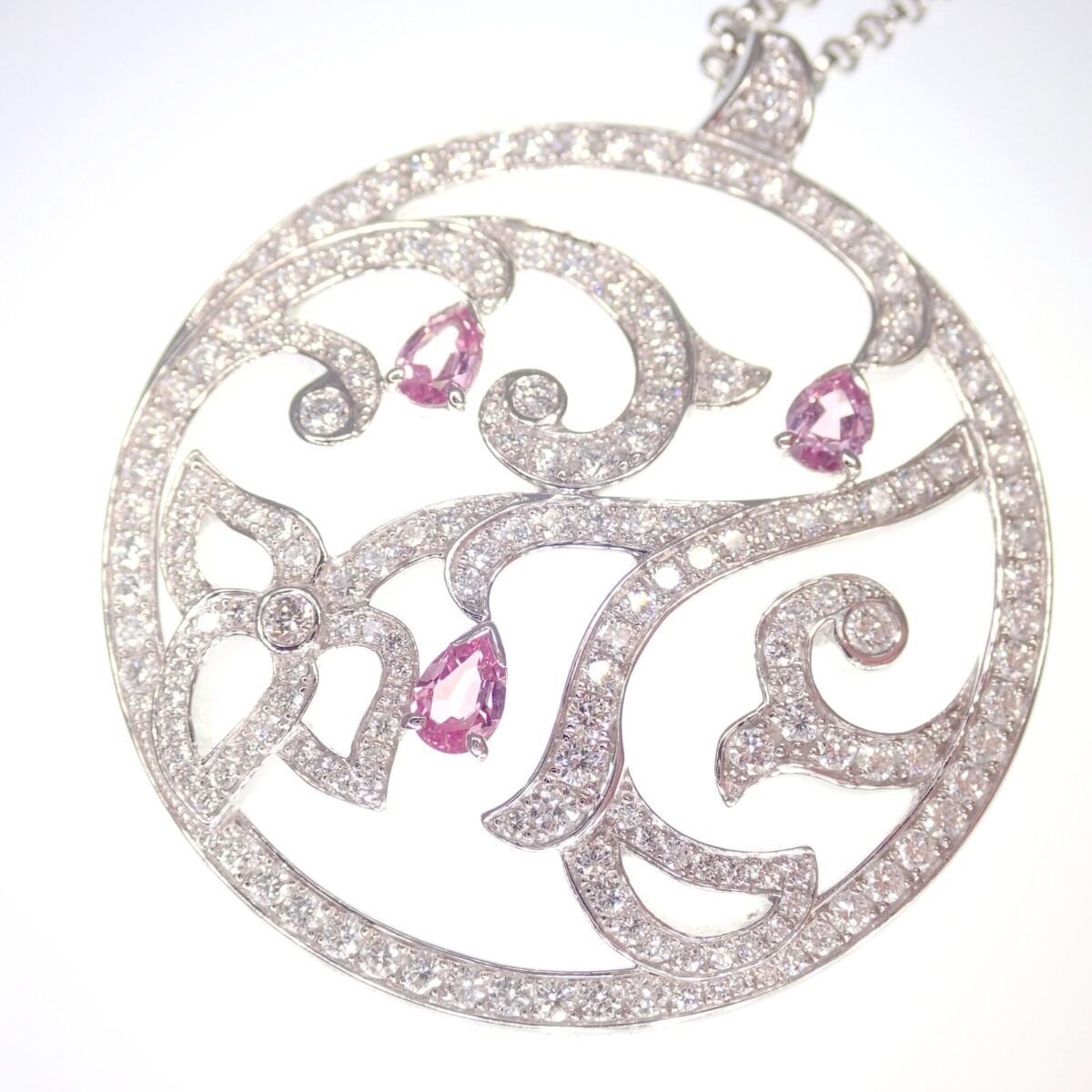 aP1130012 PIAGET ピアジェ ライムライト ダイヤモンド ピンクサファイア ネックレス