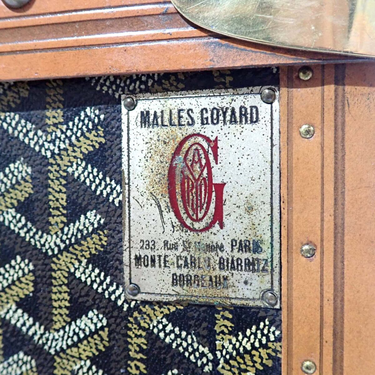 【希少】ゴヤールヴィンテージトランクケース1930年代 GOYARD 希少】ゴヤールヴィンテージトランクケース1930年代 GOYARD