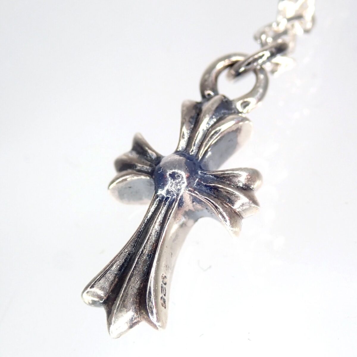 クロス ダイヤモンド 約0.1ct シルバー925 ネックレス