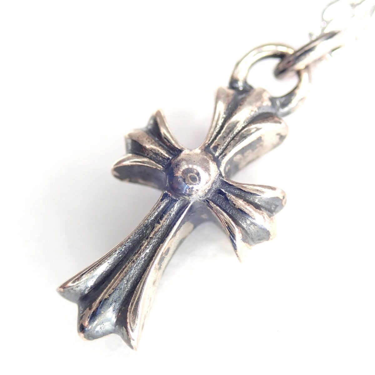 P4060084 クロス エメラルド 約0.1ct シルバー925 ネックレス