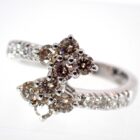 DAMIANI ダミアーニ フラワーシリーズ ブラウン ダイヤモンド リング WG 12.5号