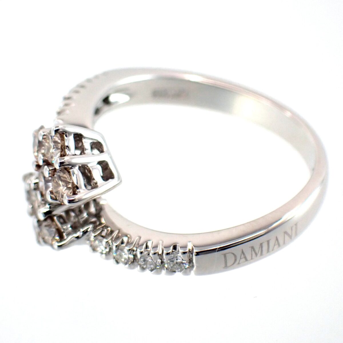 DAMIANI ダミアーニ フラワーシリーズ ブラウン ダイヤモンド リング WG 12.5号