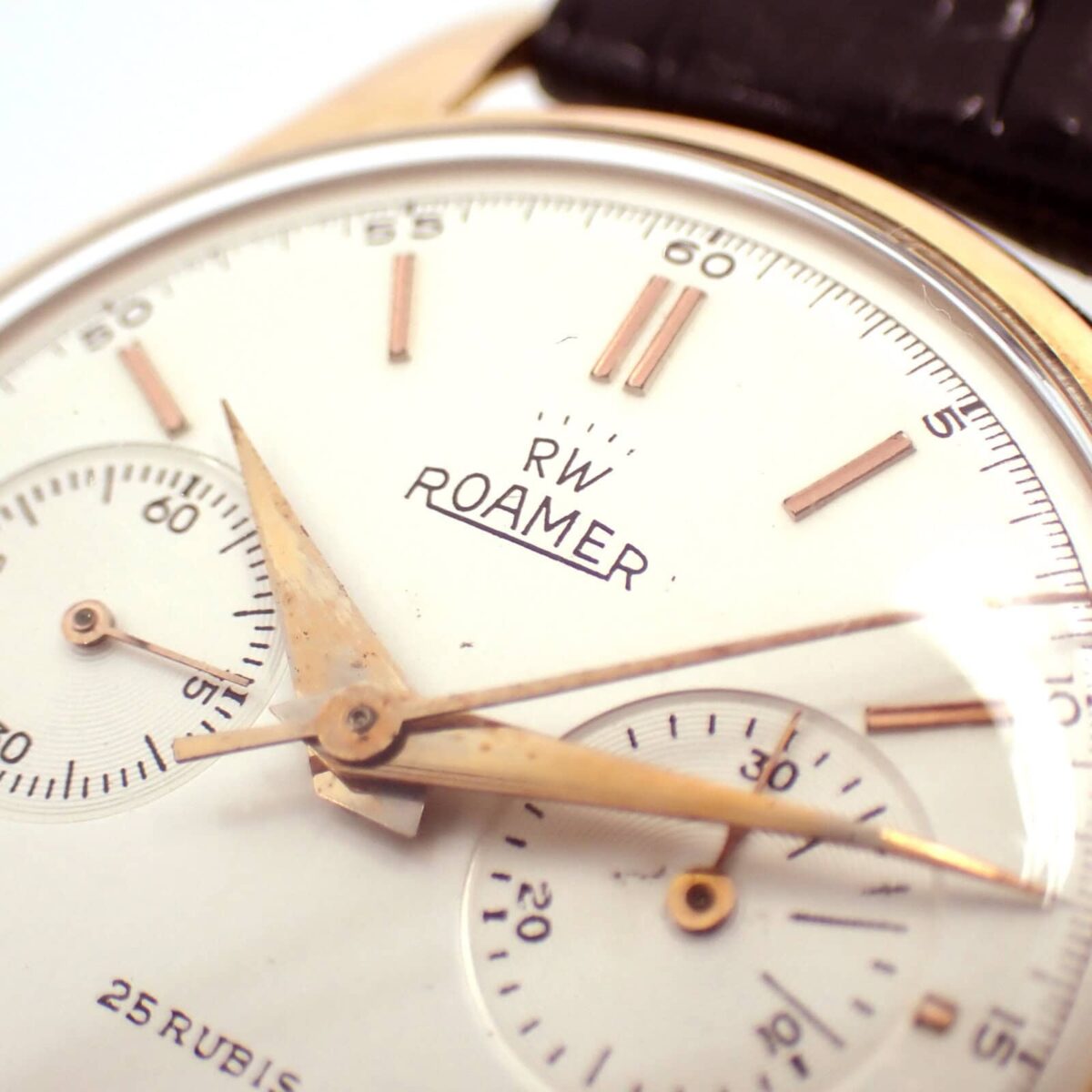 ROAMER ローマー クロノグラフ Ref,2678 バルジュー23 ピンクゴールド
