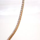 ミキモト ダイヤモンド 10ct テニスネックレス イエローゴールド