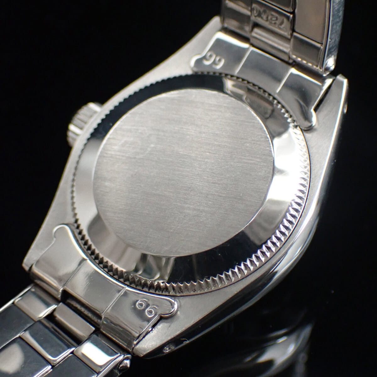 ROLEX ロレックス オイスターパーペチュアル 6718 リネンダイヤル シルバー文字盤