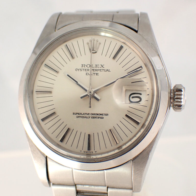 ROLEX ロレックス オイスターパーペチュアル デイト 1500 シルバー ラジアルダイヤル 1969年