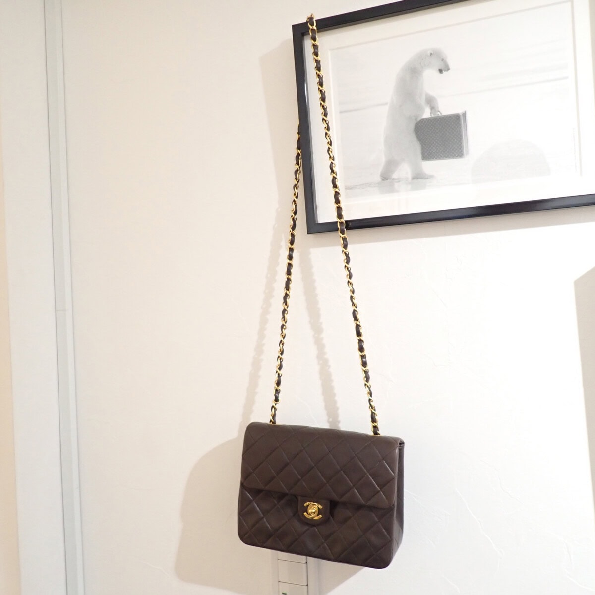 CHANEL Matelasse 20 Chain Shoulder Brown シャネル マトラッセ20 ラムスキン ブラウン