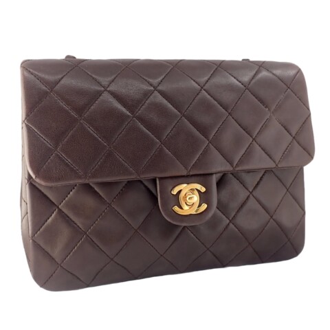 CHANEL Matelasse 20 Chain Shoulder Brown シャネル マトラッセ20 ラムスキン ブラウン