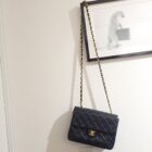 CHANEL Matelasse 20 Chain Shoulder navy シャネル マトラッセ20 ラムスキン ネイビー