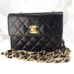 CHANEL Matelasse 14 Chain Shoulder シャネル マトラッセ14 ラムスキン ブラック