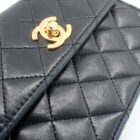 006-5 CHANEL Matelasse 14 Chain Shoulder シャネル マトラッセ14 ラムスキン ブラック