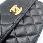 CHANEL Matelasse 14 Chain Shoulder シャネル マトラッセ14 ラムスキン ブラック