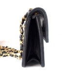 CHANEL Matelasse 14 Chain Shoulder シャネル マトラッセ14 ラムスキン ブラック
