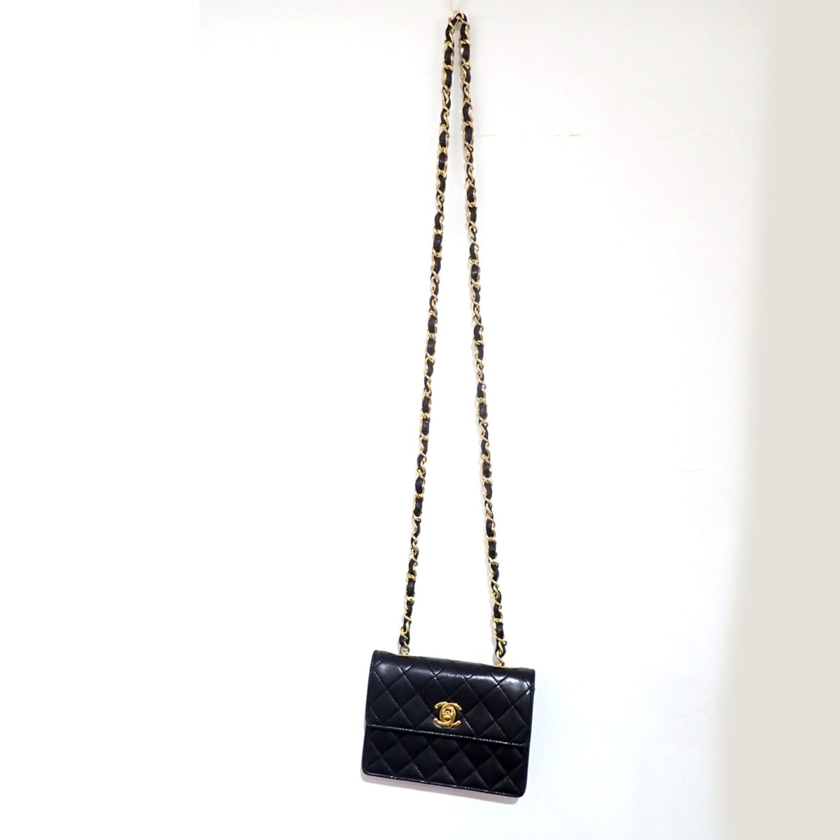 CHANEL Matelasse 14 Chain Shoulder シャネル マトラッセ14 ラムスキン ブラック