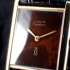 018-5 CARTIER Tank Must de CARTIER カルティエ マスト タンクLM Cal.2512 マーブルブラウン文字盤