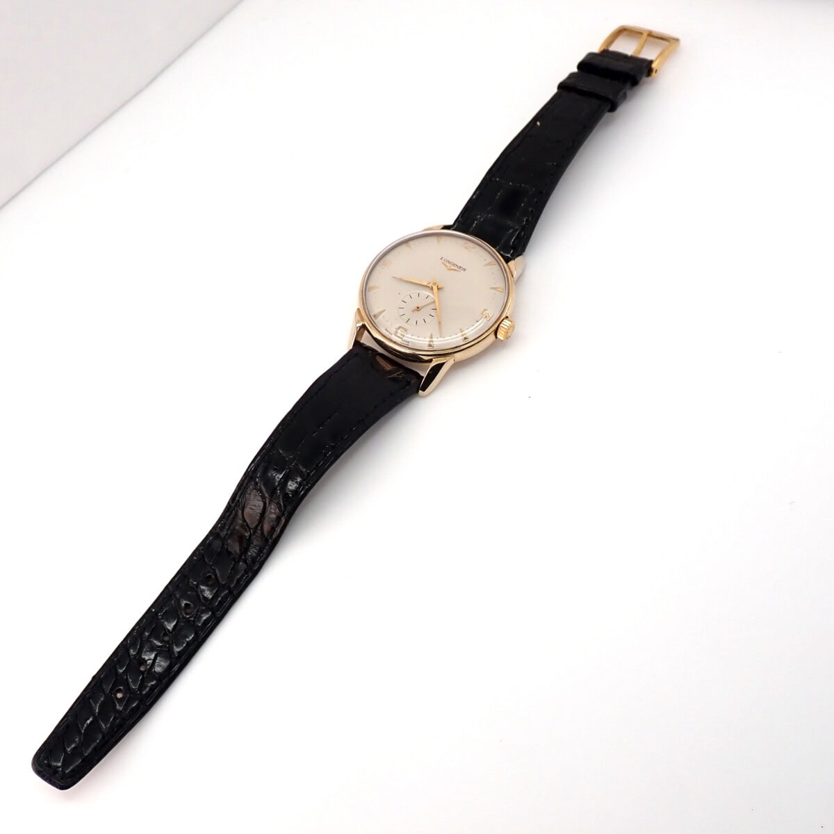 Longines caliber 22A ロンジン ラウンドケース スモールセコンド ロンジン初自動巻き ワズワース(Wadsworth)製ケース Cal,22A 1950年