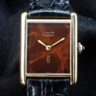 1-2 CARTIER Tank Must de CARTIER カルティエ マスト タンクLM Cal.2512 マーブルブラウン文字盤