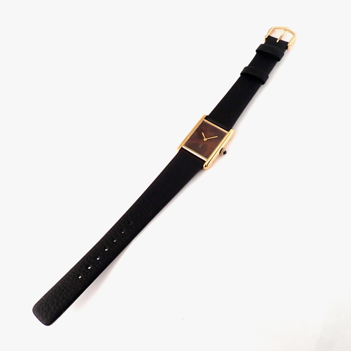 CARTIER Tank Must de CARTIER カルティエ マスト タンクLM Cal.2512 マーブルブラウン文字盤