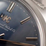 IWC クッションケース 純正ステンレスブレス Cal.854B ネイビー文字盤 1970年製