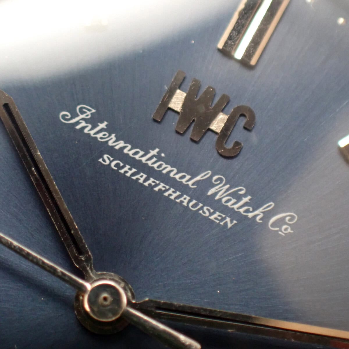 IWC クッションケース 純正ステンレスブレス Cal.854B ネイビー文字盤 1970年製