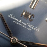 IWC クッションケース 純正ステンレスブレス Cal.854B ネイビー文字盤 1970年製