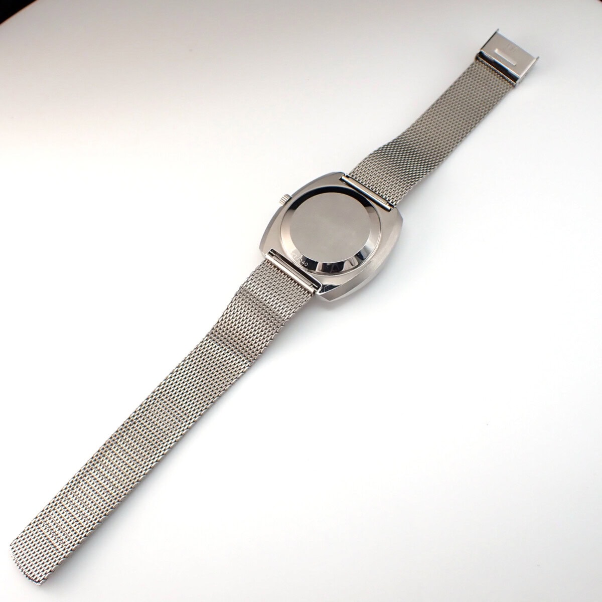IWC クッションケース 純正ステンレスブレス Cal.854B ネイビー文字盤 1970年製