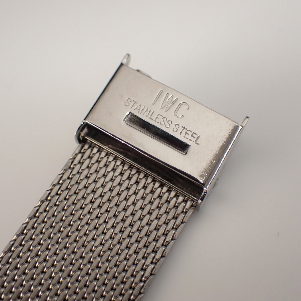 IWC クッションケース 純正ステンレスブレス Cal.854B ネイビー文字盤 1970年製