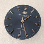 IWC クッションケース 純正ステンレスブレス Cal.854B ネイビー文字盤 1970年製