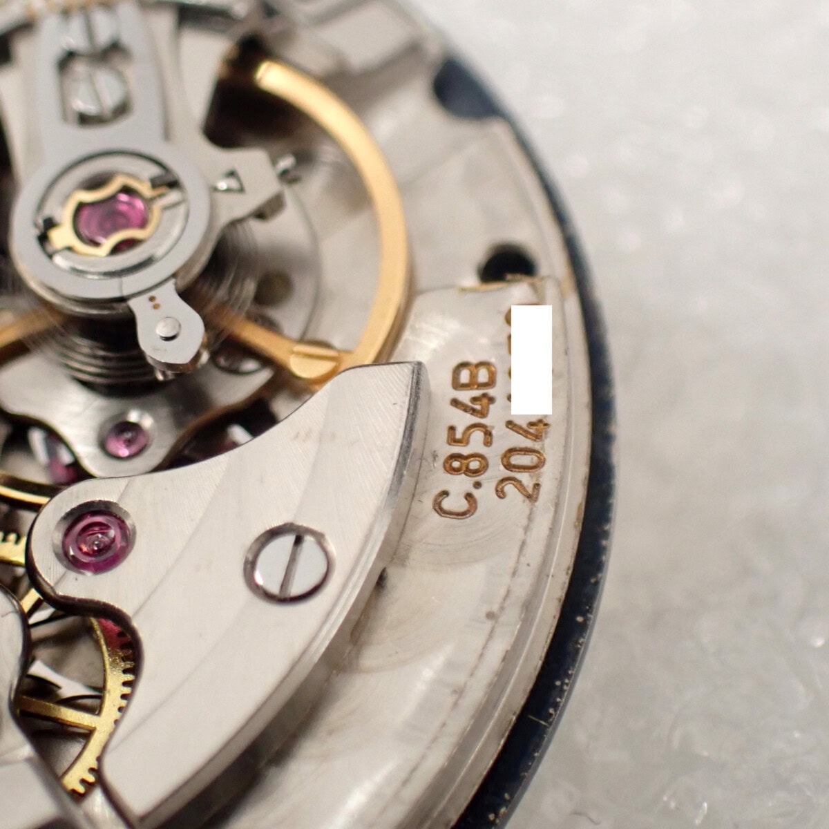 IWC クッションケース 純正ステンレスブレス Cal.854B ネイビー文字盤 1970年製