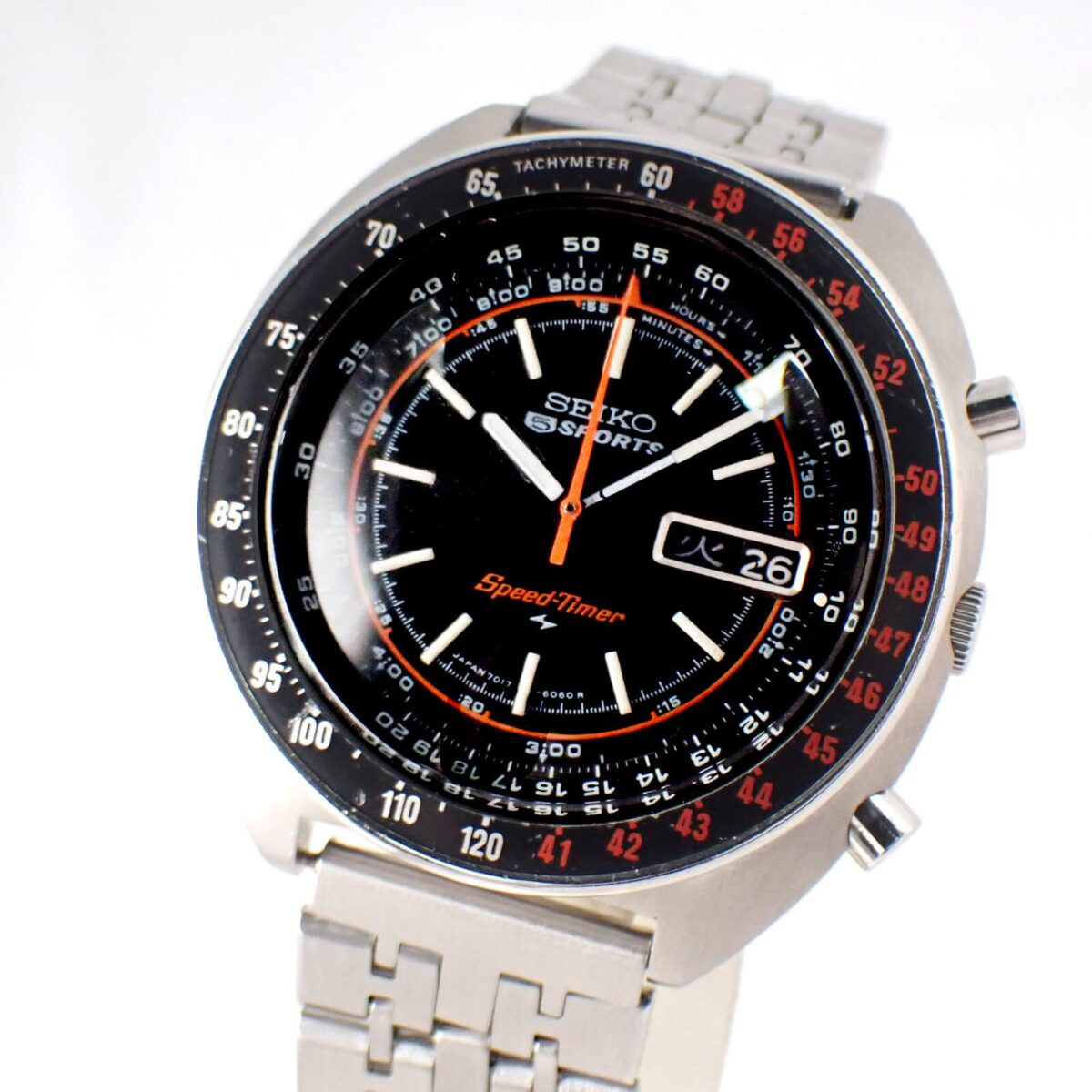 1 SEIKO Speed Timer Chronograph セイコー スピードタイマー ラリーメーター 7017-6050 Cal.7017A オートマチック (1971年製)