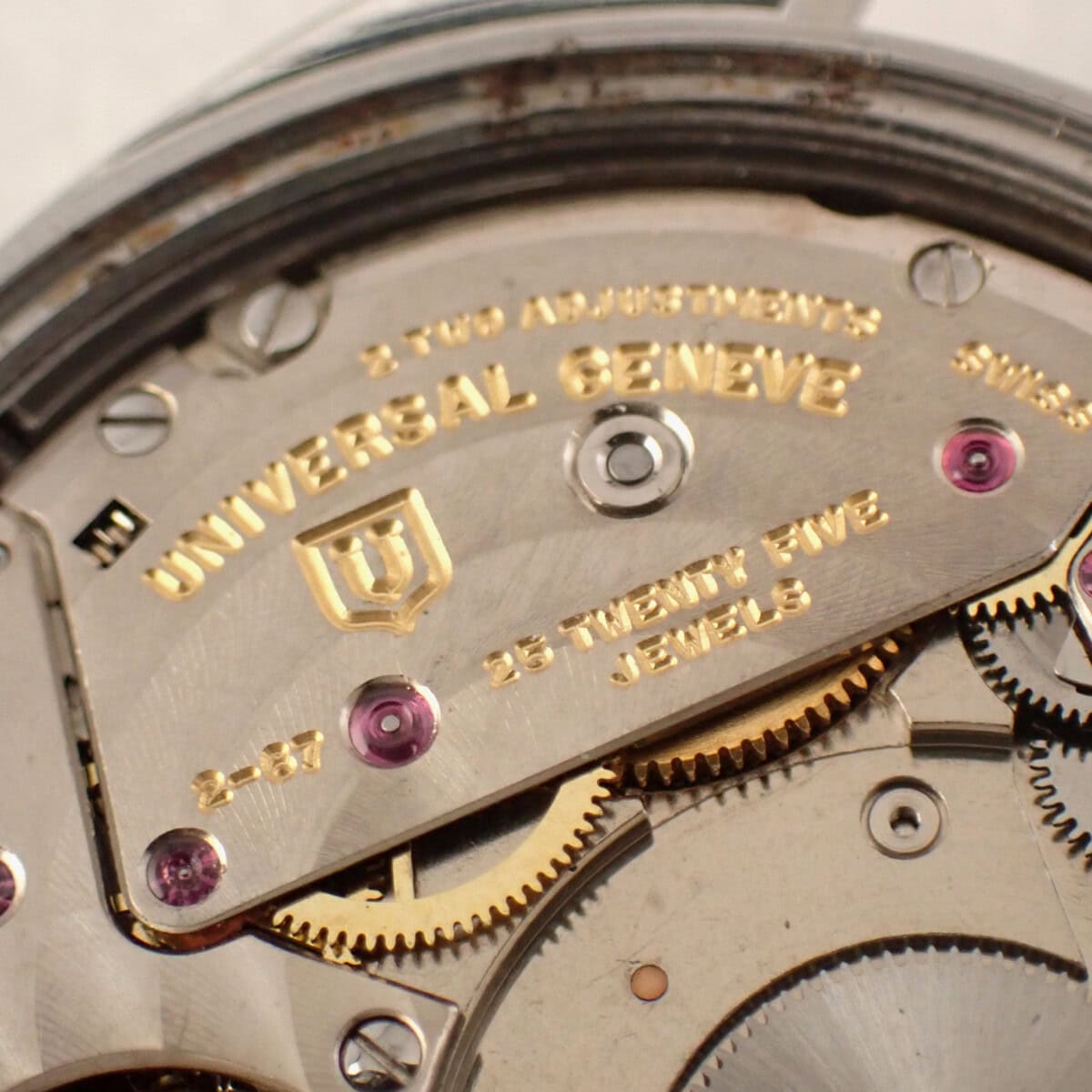 Universal Geneve White Shadow ユニバーサル・ジュネーブ ホワイトシャドウ Ref,867102 マイクロローター 2-67