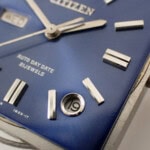 CITIZEN Auto Day Date シチズン スクエア オートデイデイト 52704-Y 1968年 ネイビーダイヤル