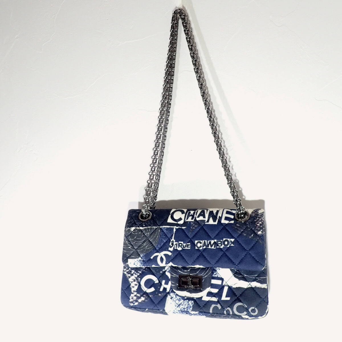 シャネル ミニ ジャージー グラフティ カメリア 20  CHANEL Jersey Graffiti Camellia 2019年製