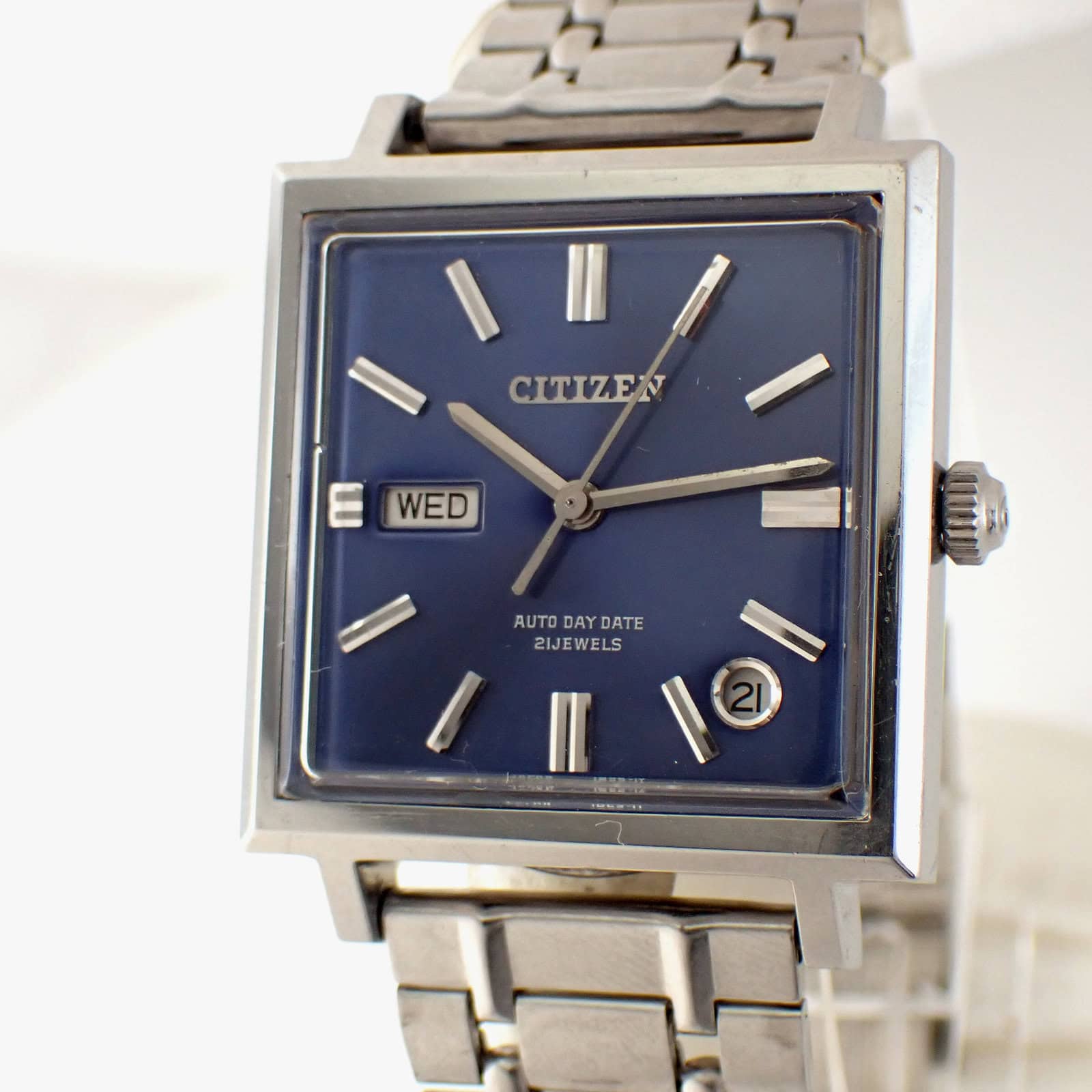 CITIZEN Auto Day Date シチズン スクエア オートデイデイト 52704-Y