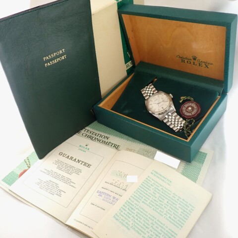 ROLEX DATEJUST ロレックス デイトジャスト 1601 SS/WG BOX ギャランティー クロノメーター証明書付き 1972年製