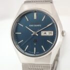 SEIKO KING QUARTZ セイコー キングクォーツ ブルー文字盤 オリジナルブレス 4823-8010 1975年製