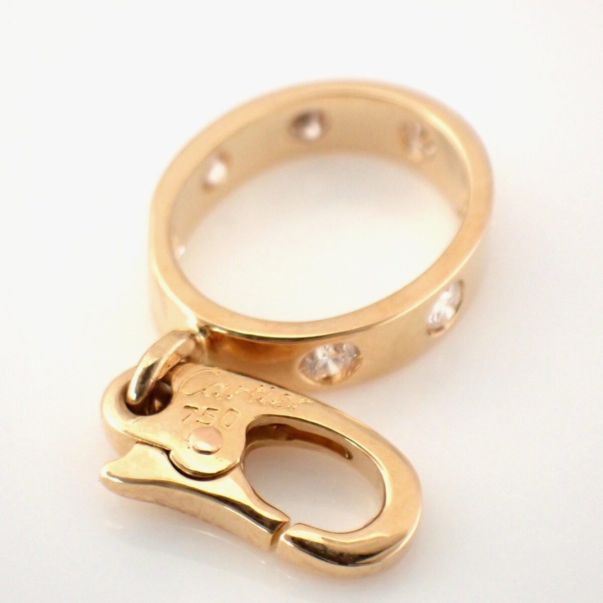 CARTIER Love charm カルティエ ラブ チャーム フルダイヤ メーカーメンテンナス済み