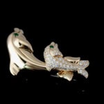Cartier Dolphin Brooch  カルティエ ドルフィン オルフィー ブローチ メーカーメンテナンス済み