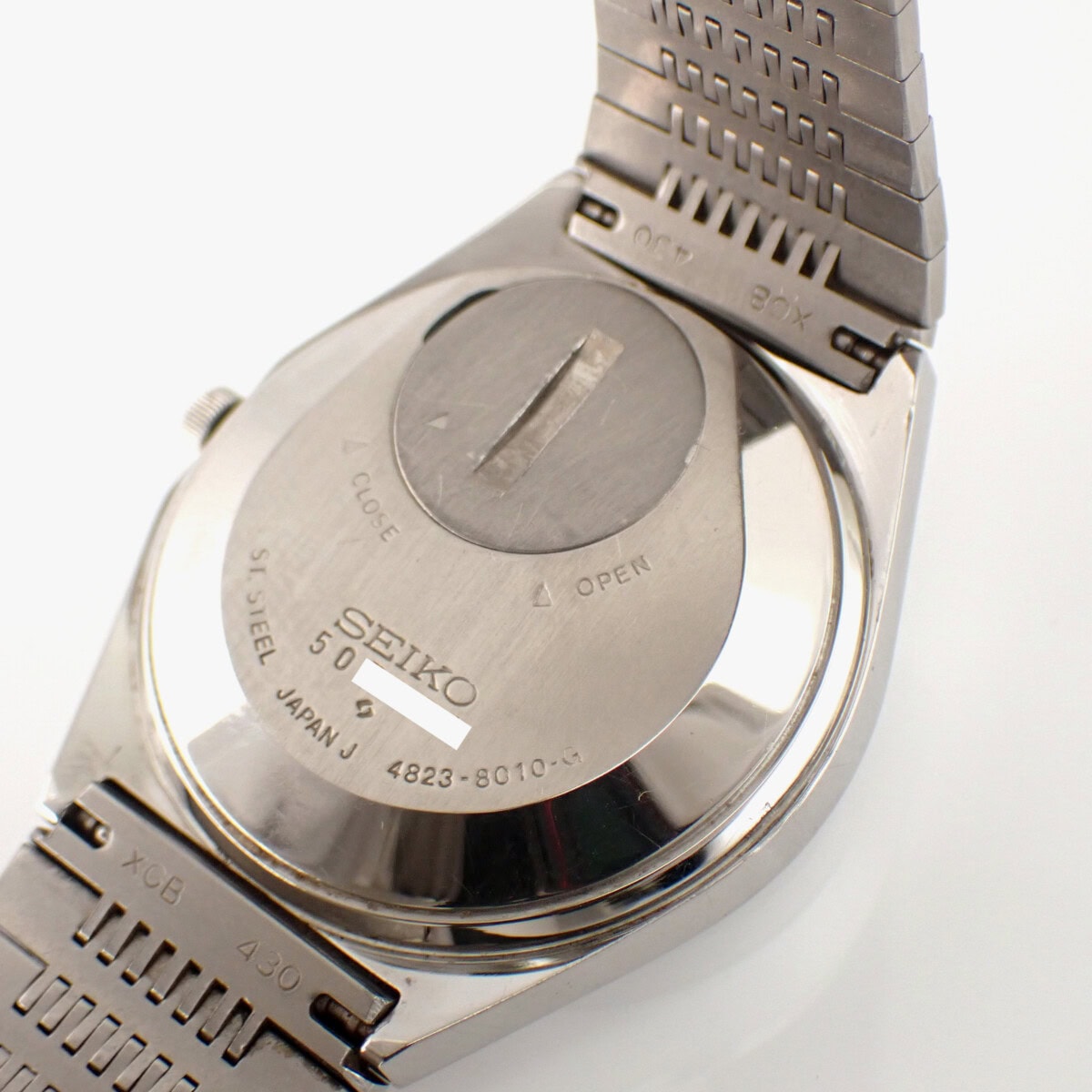 SEIKO KING QUARTZ セイコー キングクォーツ ブルー文字盤 オリジナルブレス 4823-8010 1975年製