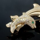 Cartier Dolphin Brooch  カルティエ ドルフィン オルフィー ブローチ メーカーメンテナンス済み