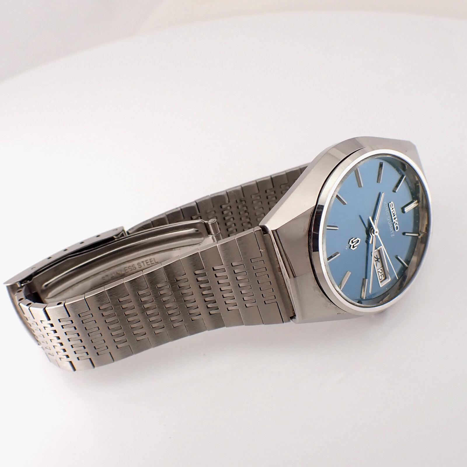 SEIKO KING QUARTZ セイコー キングクォーツ ブルー文字盤 オリジナル