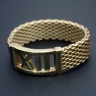 Tiffany Atlas Somerset ティファニー アトラス サマセット メッシュ リング 18K イエローゴールド 18号