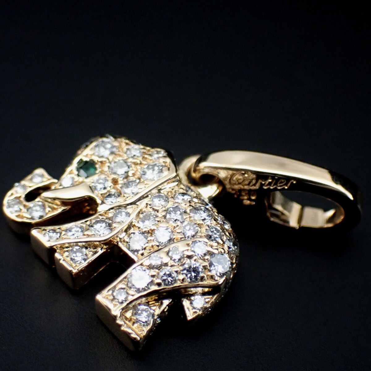 Cartier Diamond Elephant Charm カルティエ エレファント キャンディ チャーム メーカーメンテナンス済み