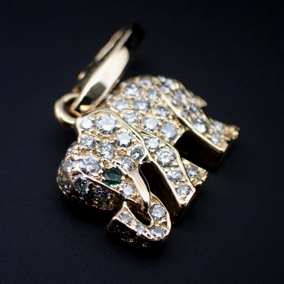 Cartier Diamond Elephant Charm カルティエ エレファント キャンディ チャーム メーカーメンテナンス済み
