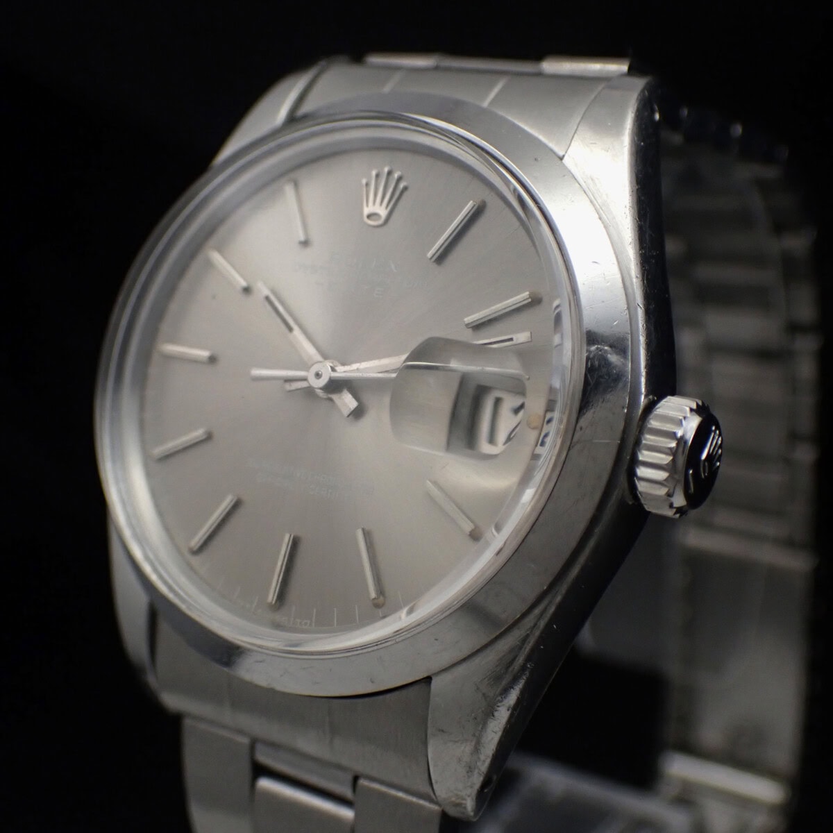 ROLEX OYSTER PERPETUAL DATE ロレックス オイスターパーペチュアル デイト グレー シグマダイヤル Ref.1500  1973年