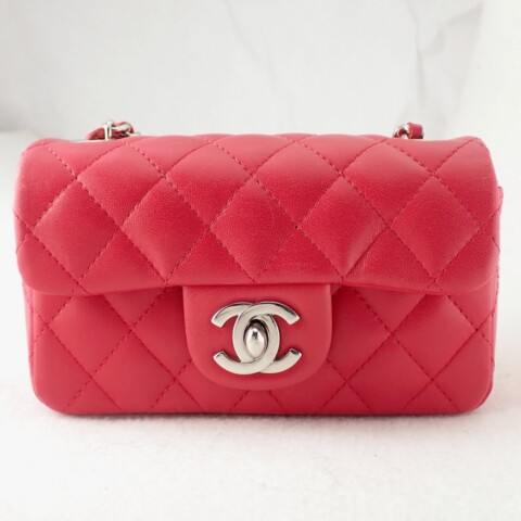 CHANEL シャネル ミニチェーンショルダー マトラッセ シルバー金具 14cm 2005年製