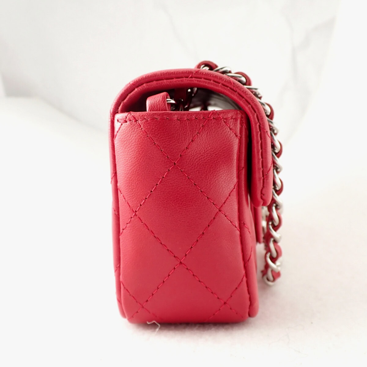 CHANEL シャネル ミニチェーンショルダー マトラッセ シルバー金具 14cm 2005年製